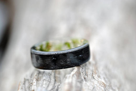 Anillos de resina hechos a mano para hombres y mujeres
