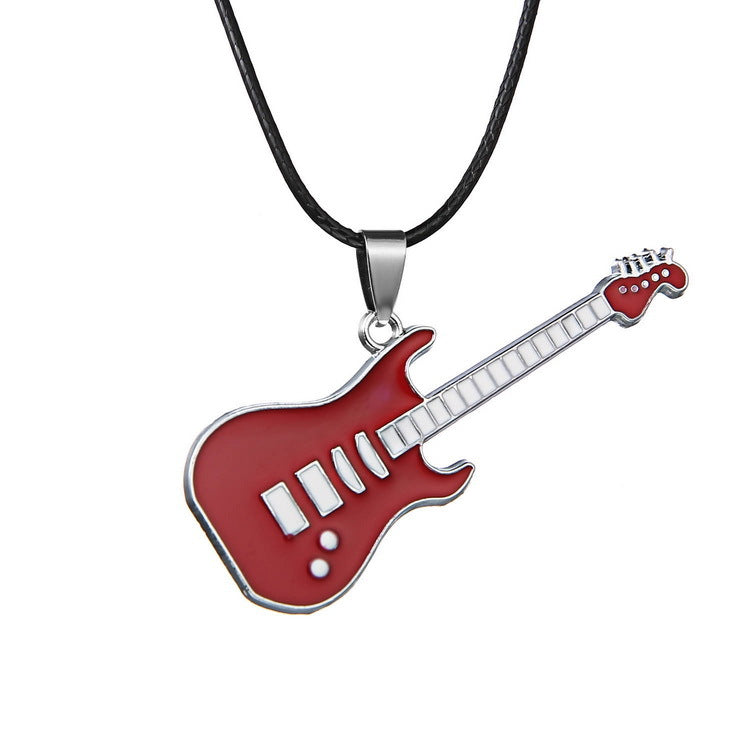 Edelstahl Gitarrenanhänger Persönlichkeits-Paargeschenk Schmuck