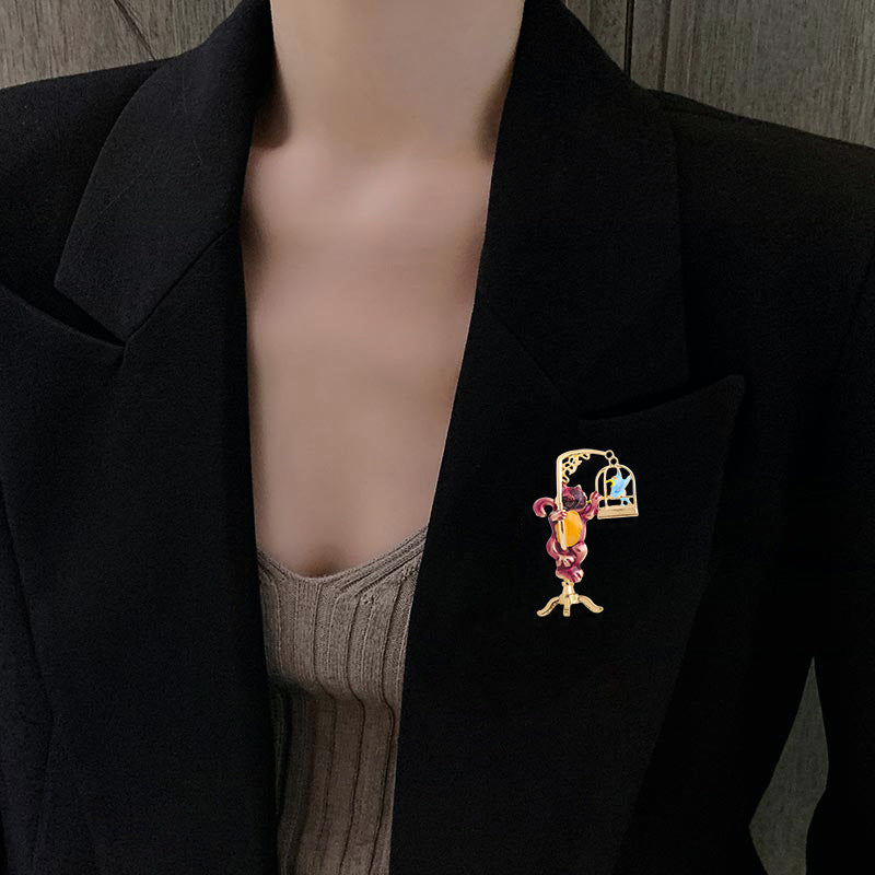 Broche de moda para mujer, ropa elegante