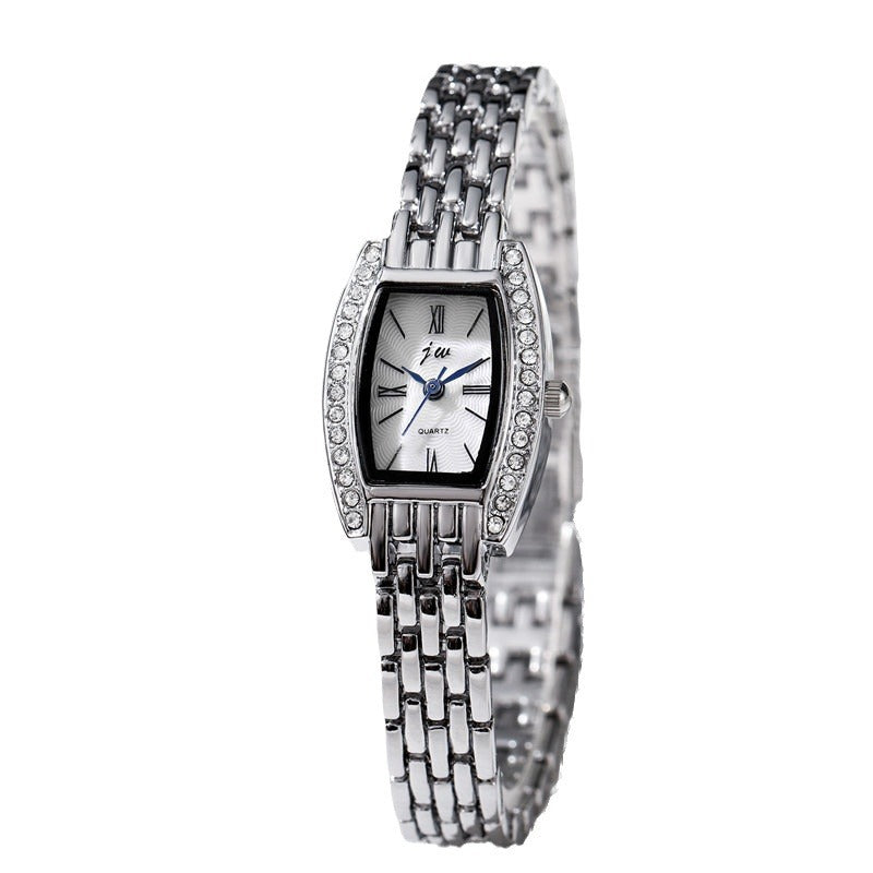 Damen Eimerförmige Quadratische Modeuhr Modeschmuck
