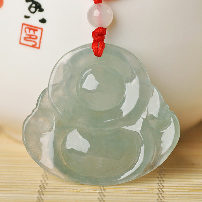 Jade Buddha Maitreya Buddha Anhänger