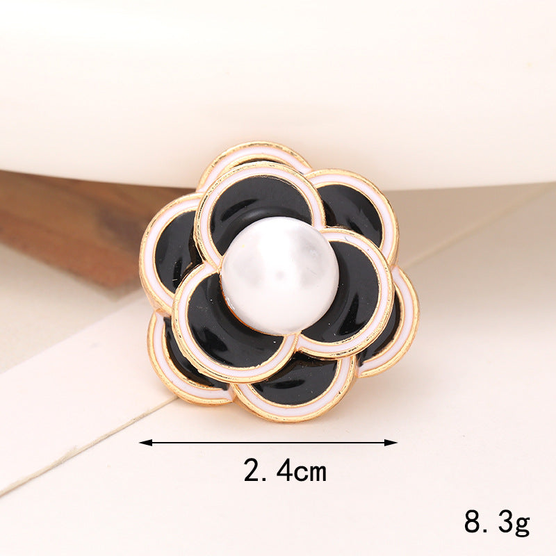 Jeans Knopfleiste Schuhe DIY Accessoires Helle Kristall Klassische Stil Ornament Accessoires Oberer Perlenblume