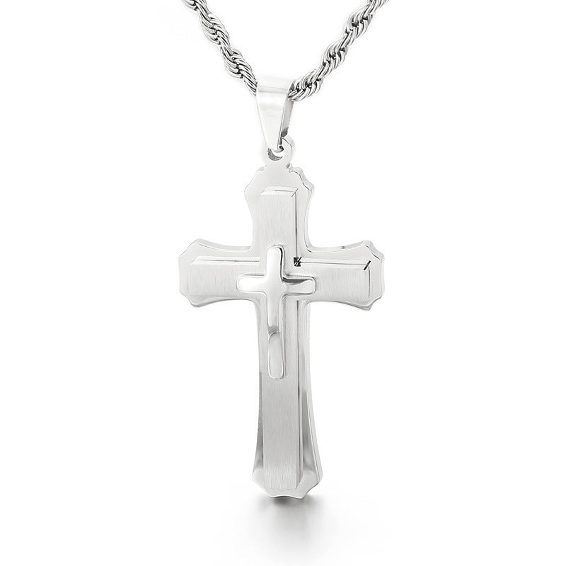 Europäische und amerikanische klassische kreative Kreuz-Halskette