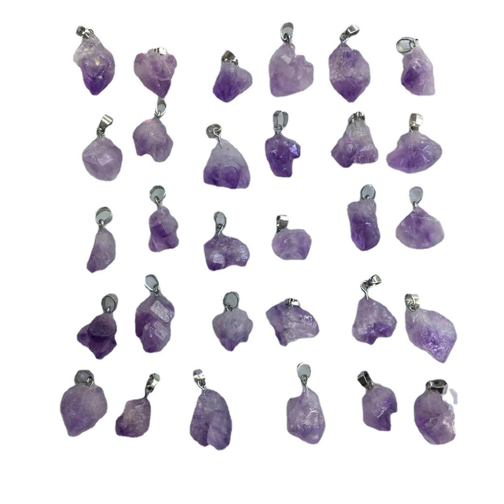 Natürlicher Lavendel-Amethyst-Felsen, unregelmäßige Anhänger