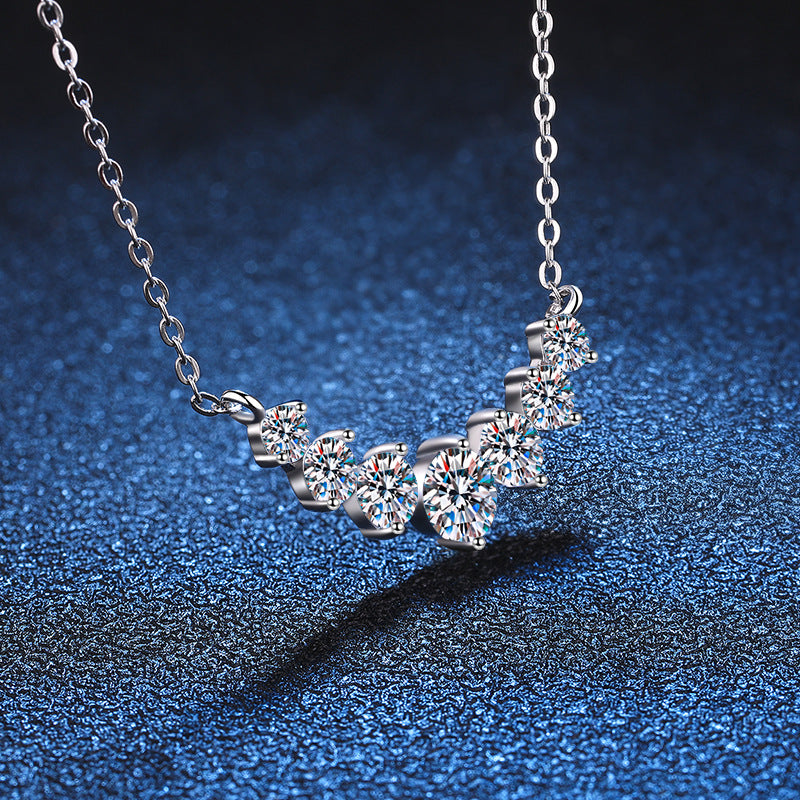 S925 Sterling-Silber-Anhänger Damenkette