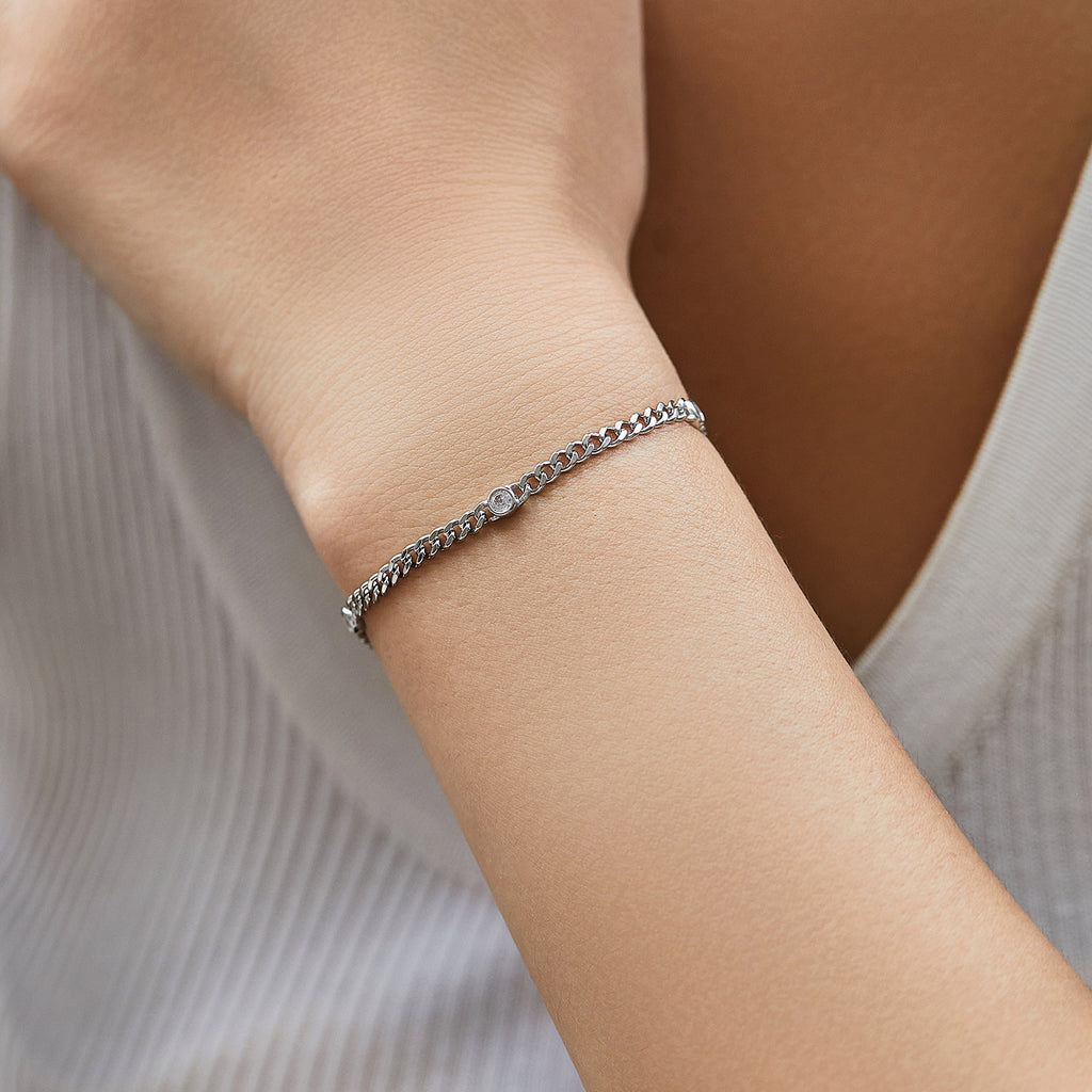 Personalisiertes Mode-Armband mit funkelnden Diamanten für Damen