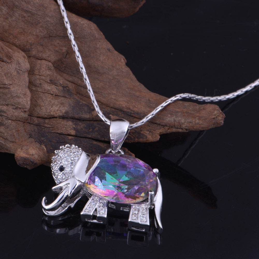 Elefant Edelstein-Set Bunter Schmuck