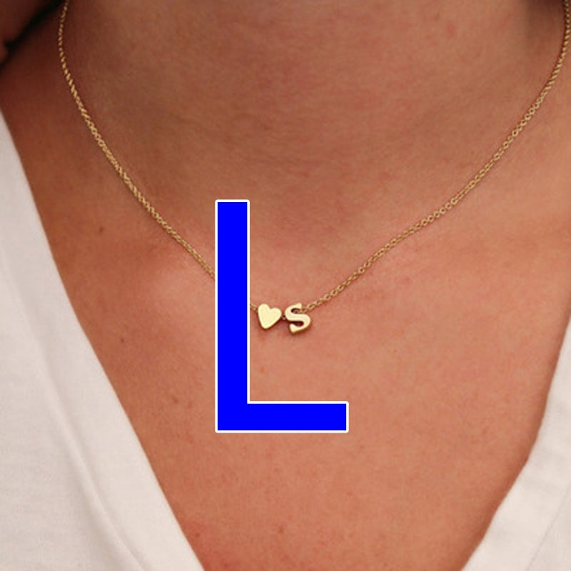 Fashion Exquisite Initial Gold And Silver Clavicle Chain