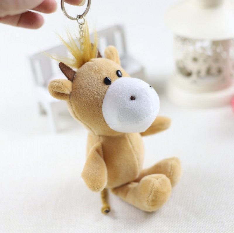 Lindo Colgante de Peluche de Animales Pequeños: León, Jirafa e Hipopótamo