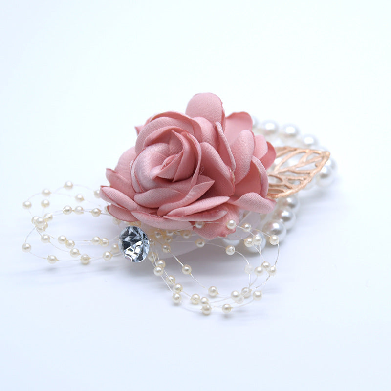 Handgelenkblume Braut Brautjungfer Schwesterngruppe Handgelenkblume Korsage Handgeschenk Kinder Tanz Hand
