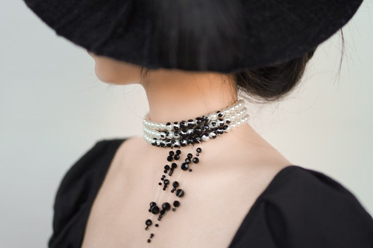 Bisswunden Blutperlen Halskette Reifen Choker