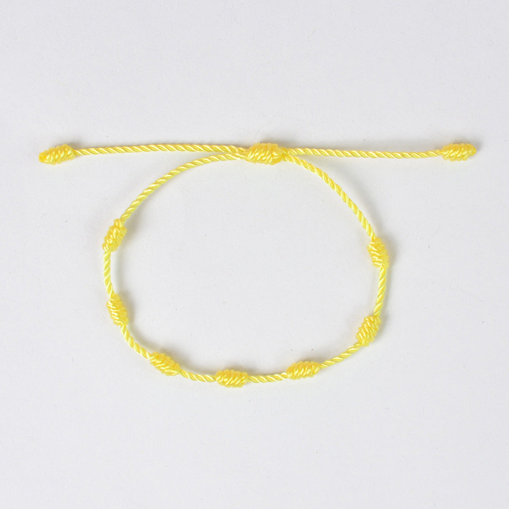 Seven Knot Woven Carrying Strap Peru Knot Handmade