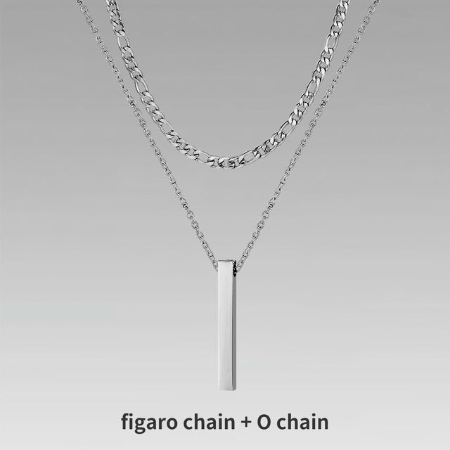 Men's Gift Chain Crystal Necklace