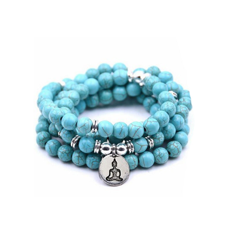 New Natural Pallisandro Classico Bracelet 108 Lotus Pendant Bracelets