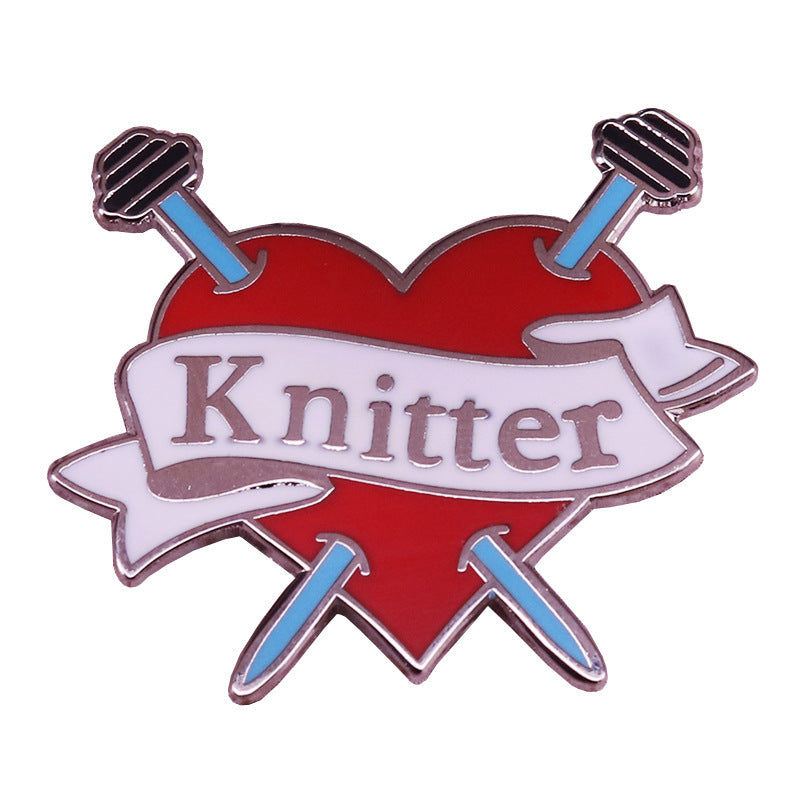 Broche de Hilo Ganchillo Insignia Accesorios para Amantes