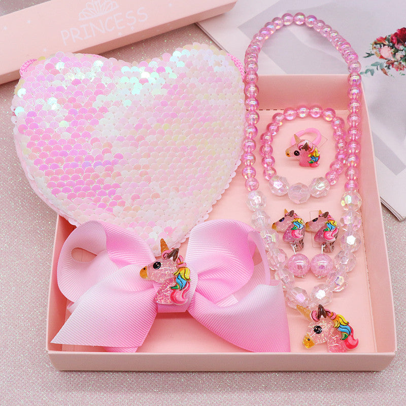 Kinder Meerjungfrau-Halskette-Armband-Schmuckset