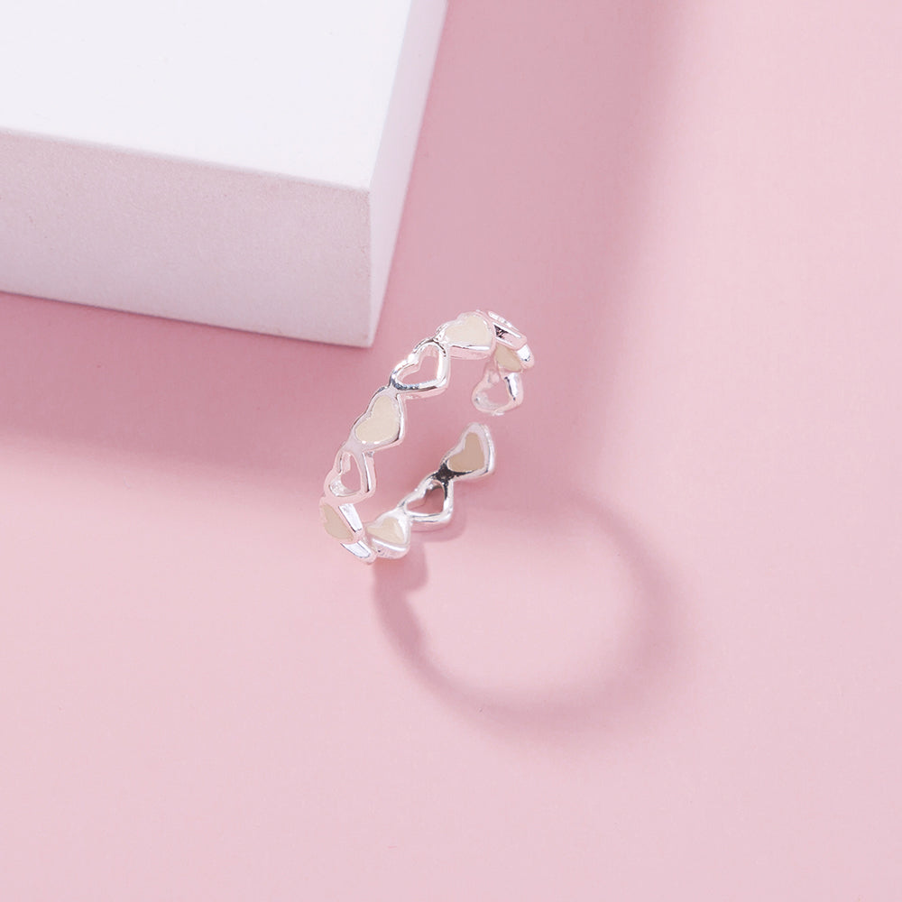 Anillo Corazón Luminoso Ajustable que Brilla en la Oscuridad