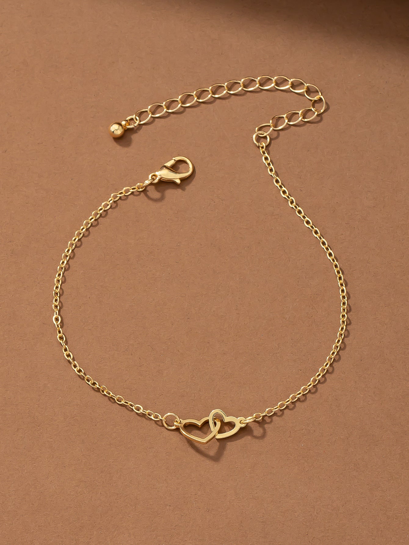 Tobillera de mujer de moda versátil con corazón