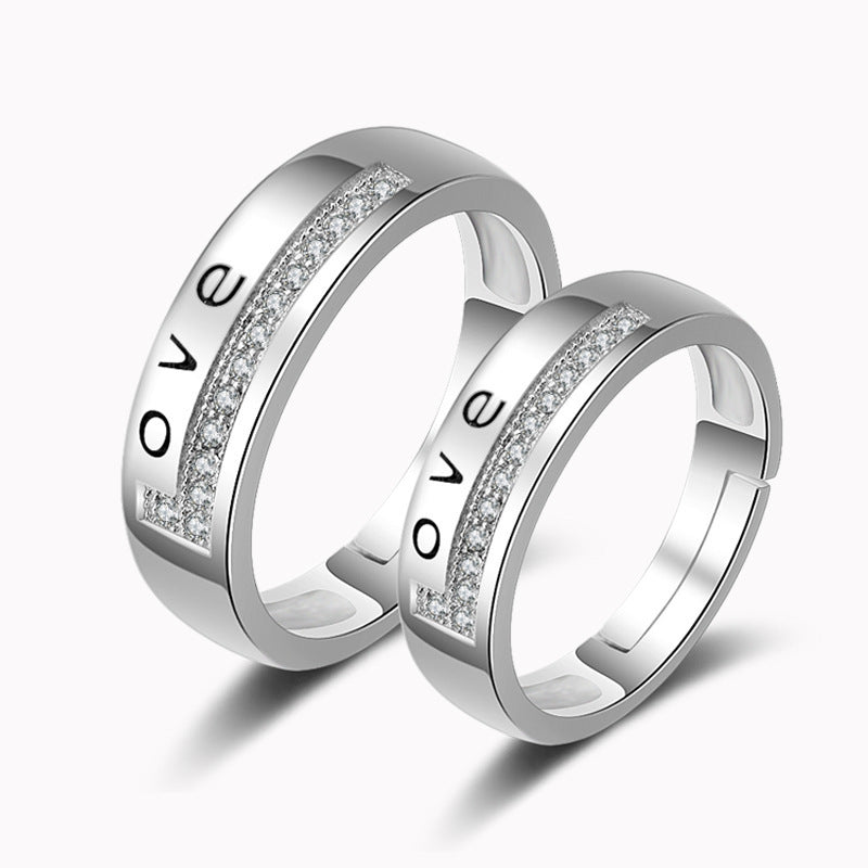 Paar Ring Diamant Männer Und Frauen