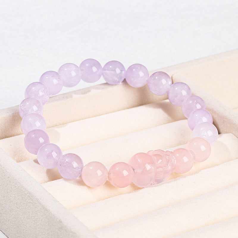 Natural Mauve Jade Fashion Personalized Bracelet