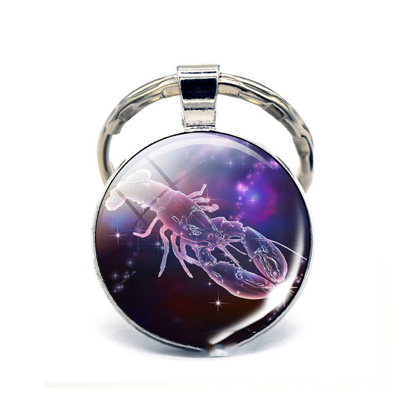Llavero de los Doce Signos del Zodiaco, Regalo de Cumpleaños