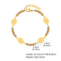 Stainless Steel Round Beads Virgin Gold Bracelet