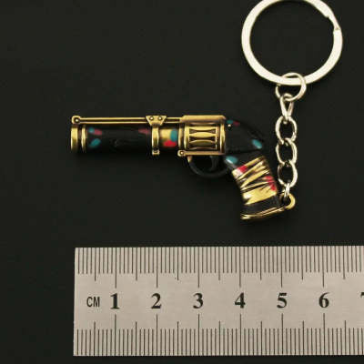 Alloy P92 Model G17 Sand Eagle Left Wheel Keychain