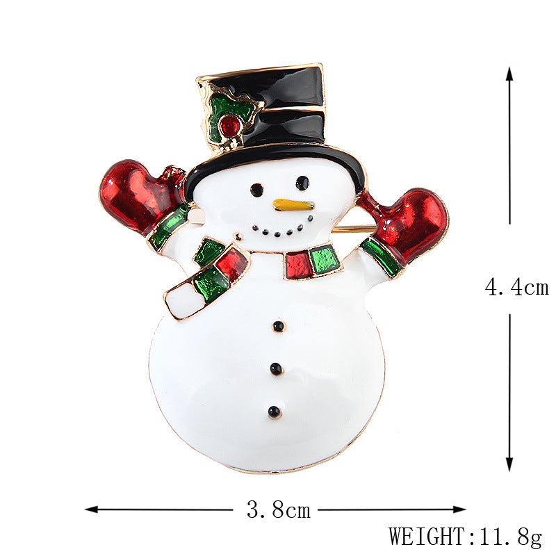 Damenmode schlichte geometrische Weihnachtsbrosche