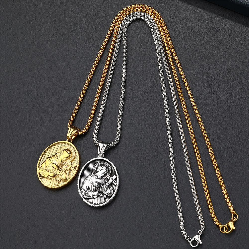 European And American Fashion Style Personalized Pendant Necklace Men's Cross