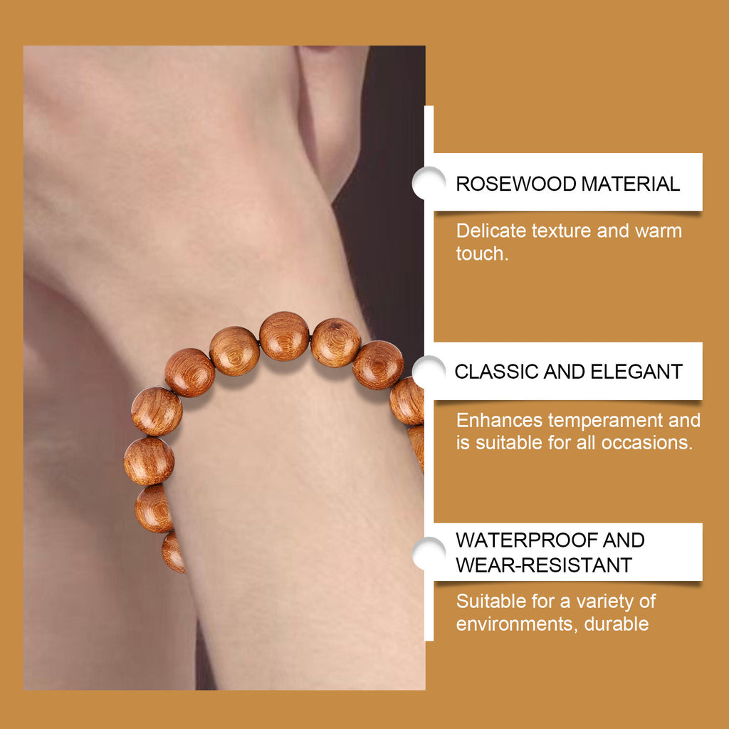 Rosewood Beads Bracelet Simple Fashion