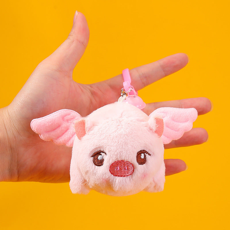 Llavero Gato Cola Moviéndose Cerdo Xiaofei Peluche