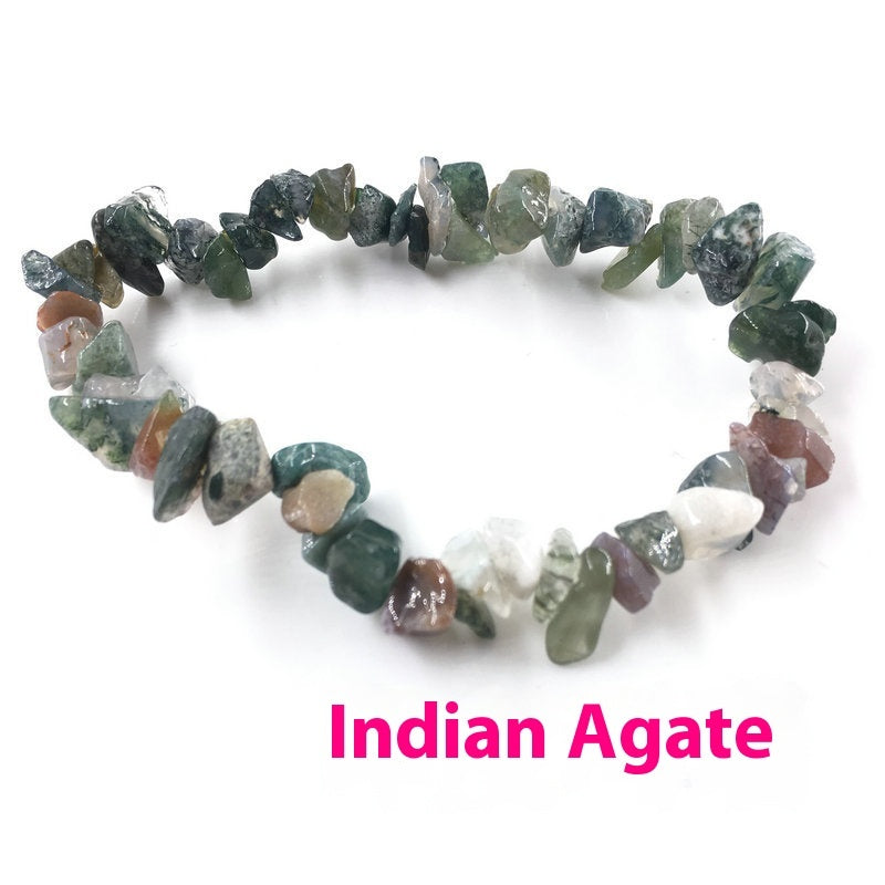 Pulsera de grava para mujer con personalidad y diseño irregular de moda