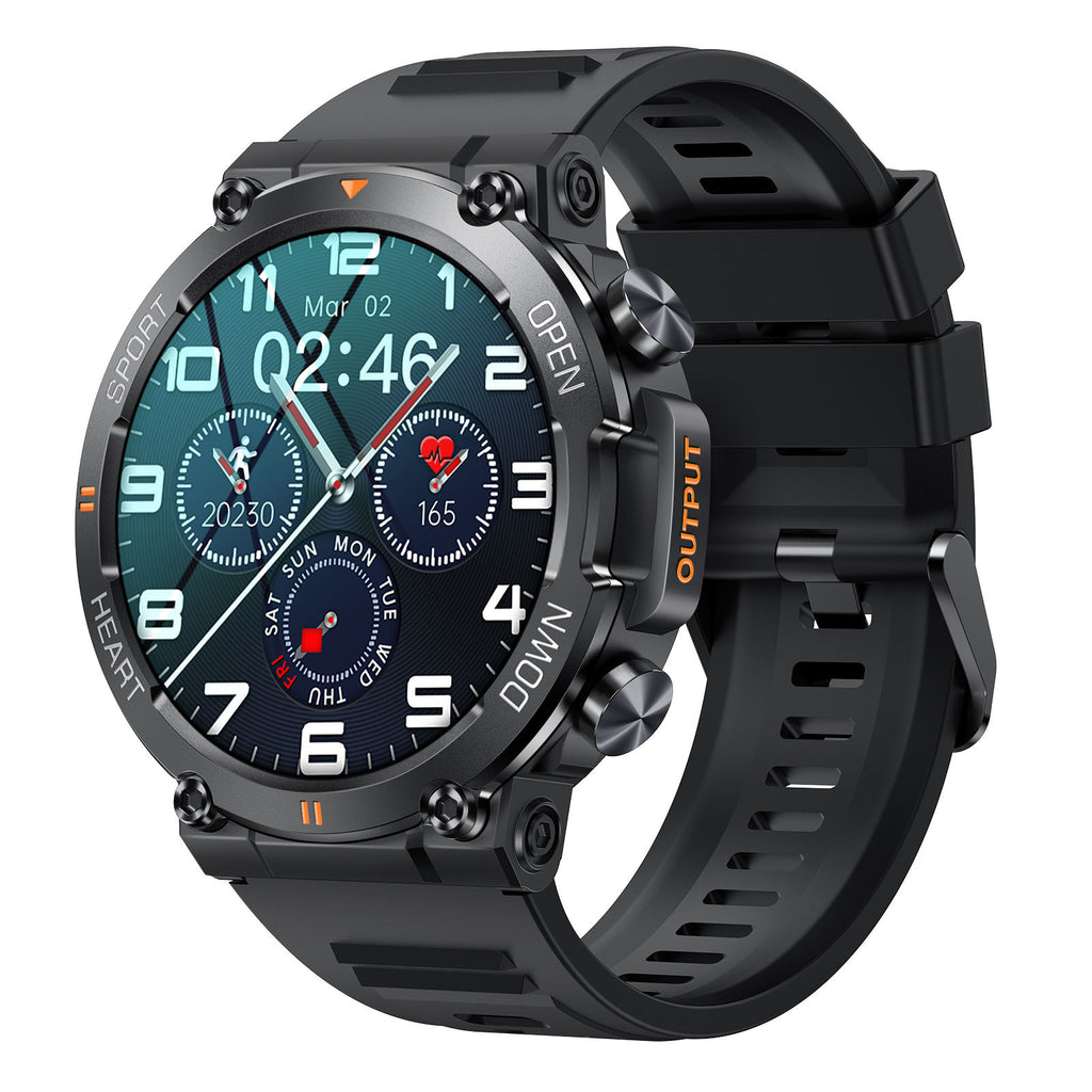 SENBONO Smartwatch für Herren, rundes Display, Anrufannahme, Fitness-Tracker, Outdoor-Sportuhr