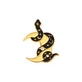Broche de aleación con forma de serpiente de dibujos animados, broche de goteo de aceite para hombres y mujeres, accesorios