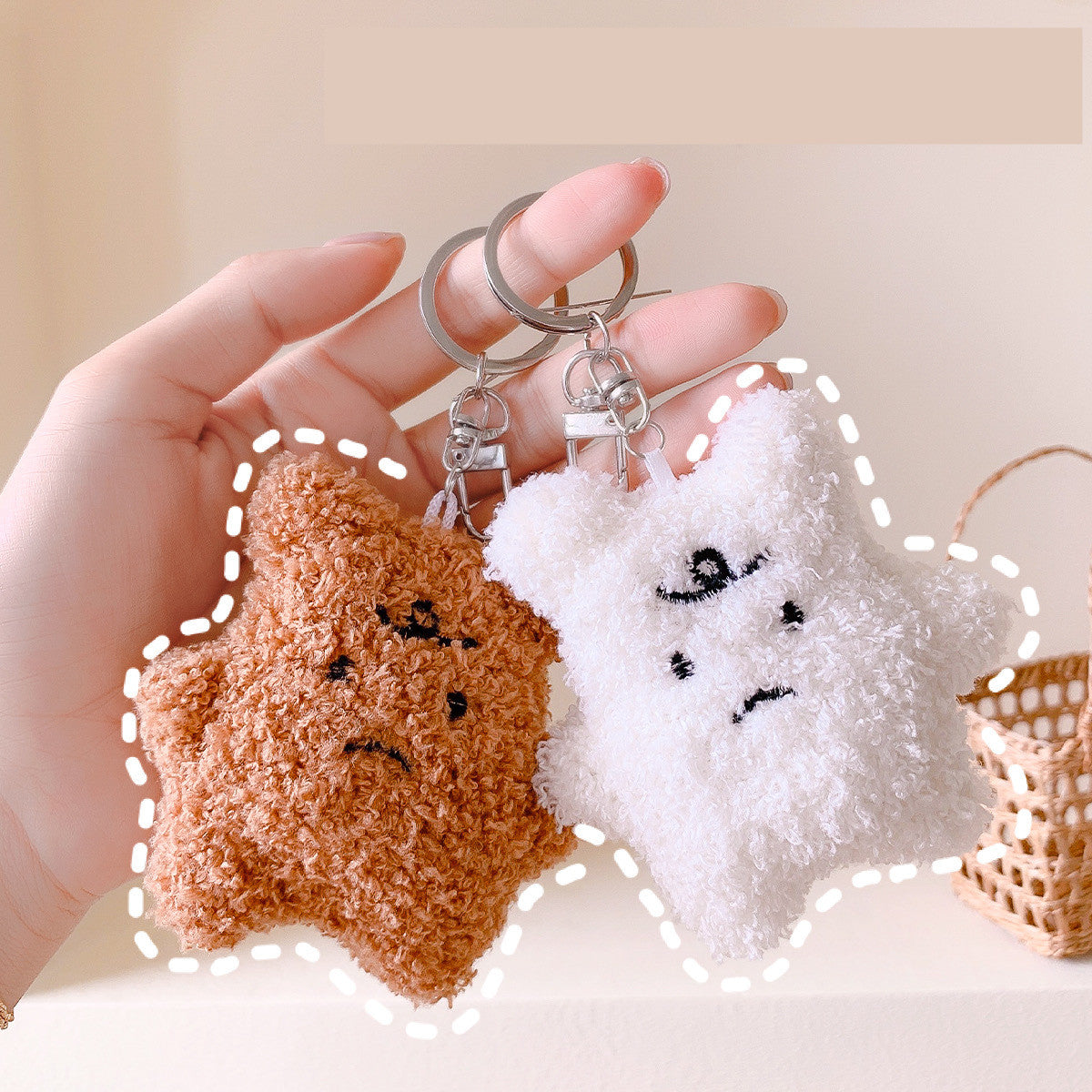 I Hate The Rainy Day Bear Plush Keychain