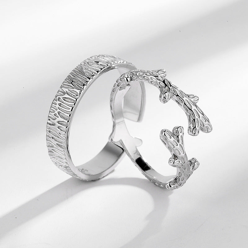 Tree And Vine Couple Rings For Men And Women