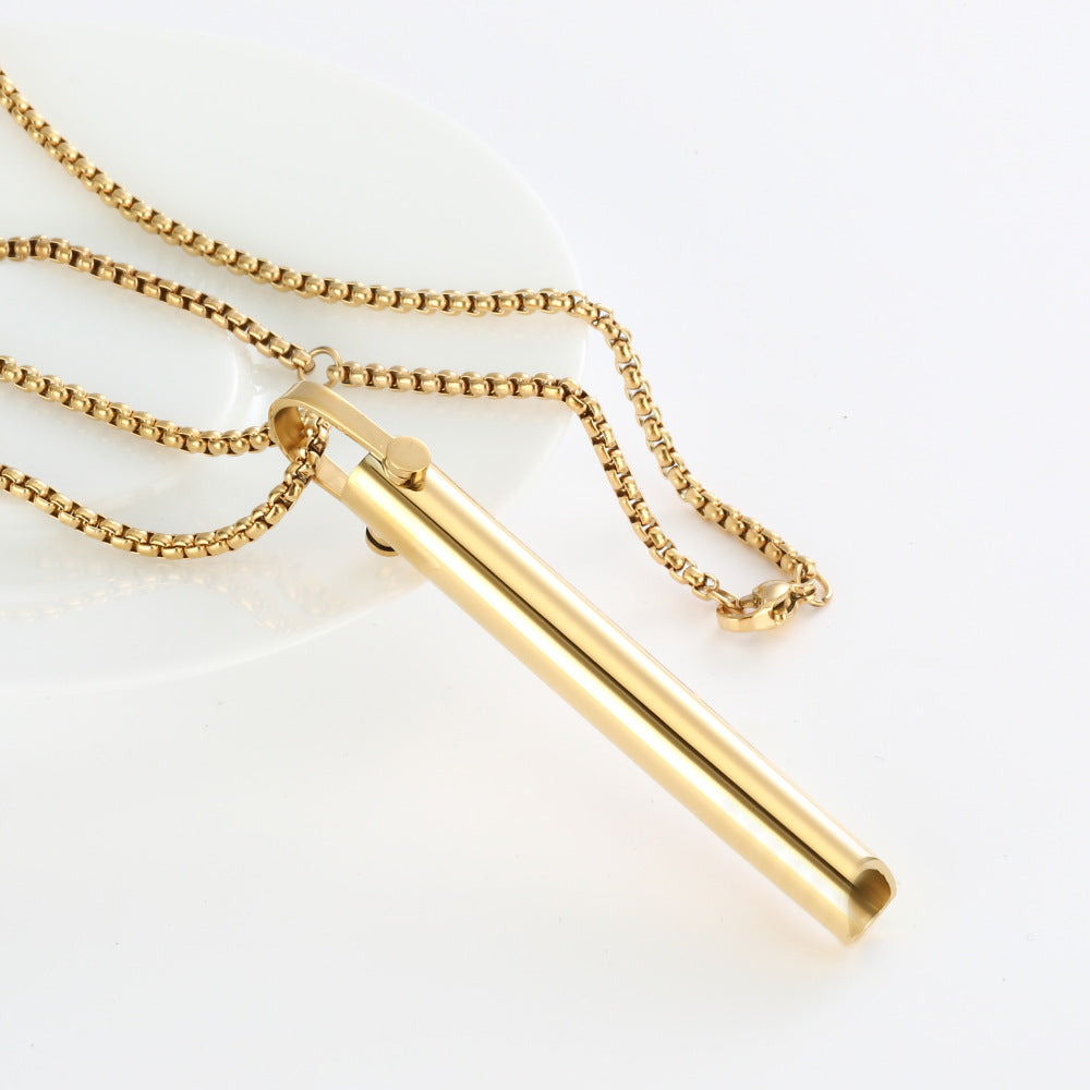 Adjustable Necklace And Ring Relieve Pressure Ornament Stainless Steel Decompression Jewelry