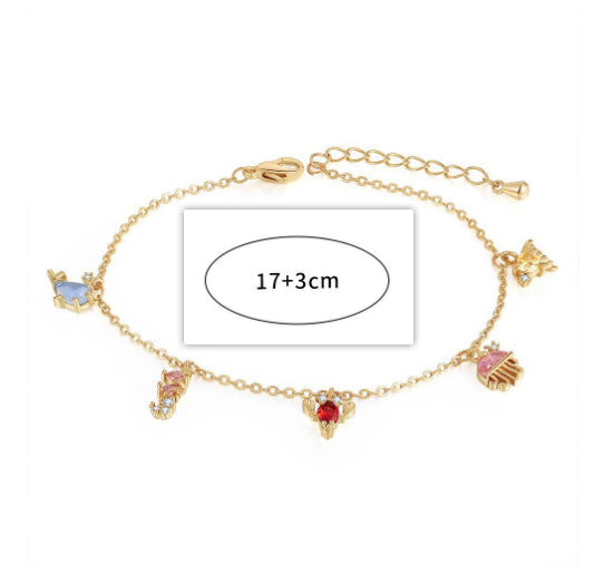 Marine Small Animal Bracelet 18K Gold Trendy Bracelet