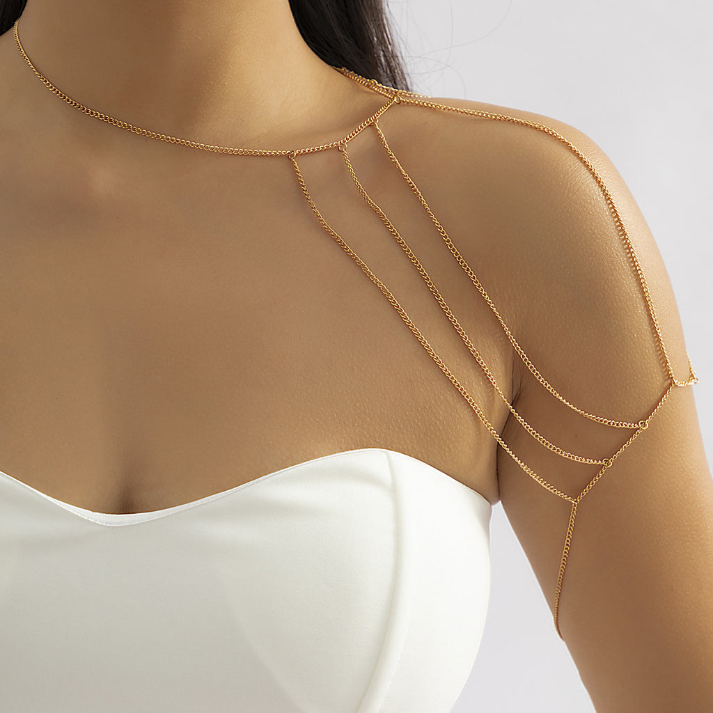 Joyería Retro de Borla de Metal para el Cuerpo con Temperamento
