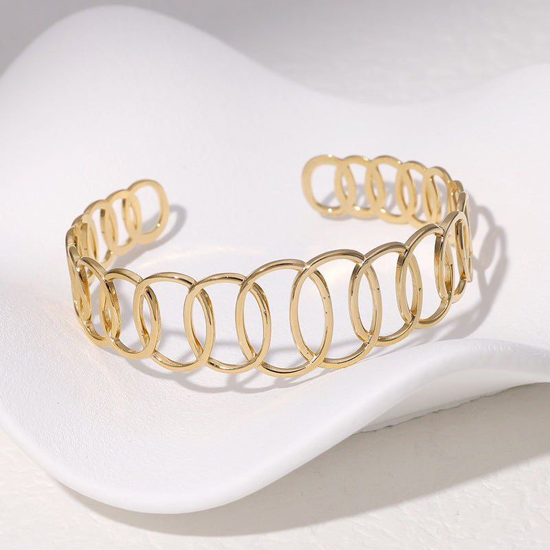 Stainless Steel Bracelet Geometric Simple Cold Style