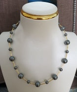 Collar de Cobre con Perla de Cristal -- Solo Recogida Local