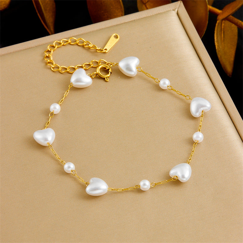 European And American Fashion Minimalist Irregular Pearl Bracelet
