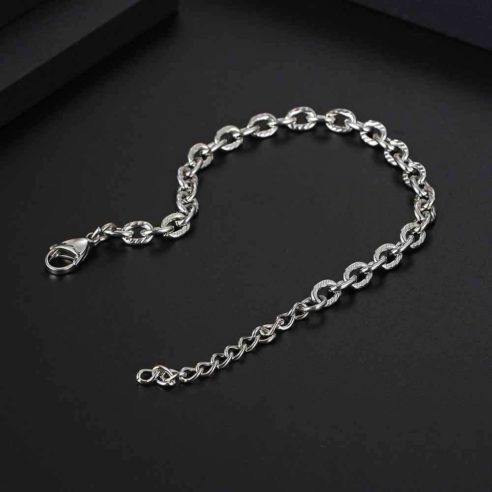 Stainless Steel Chain Special-shaped Chain Hip Hop Men's Bracelet