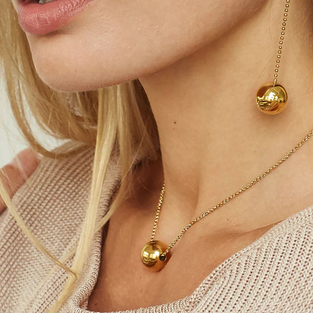 Ausziehbare 18K Gold Edelstahlkette für Damen