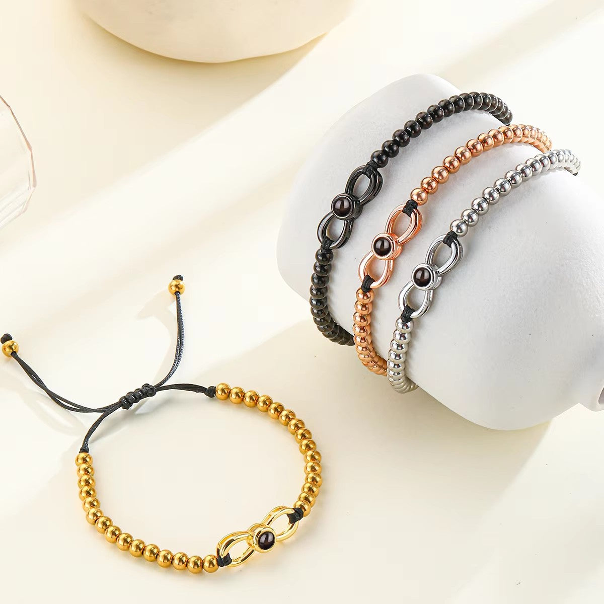 Grateful Christmas Gift Unlimited Love Number 8 Projection Bracelet