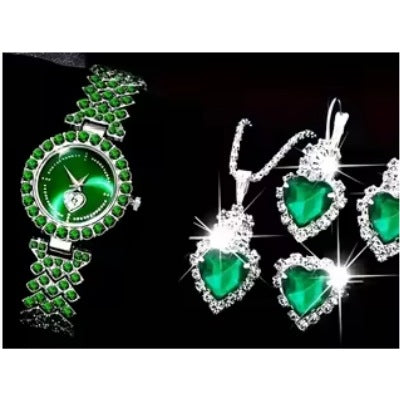 Bunte Kristalle Quarzschmuck Anzug