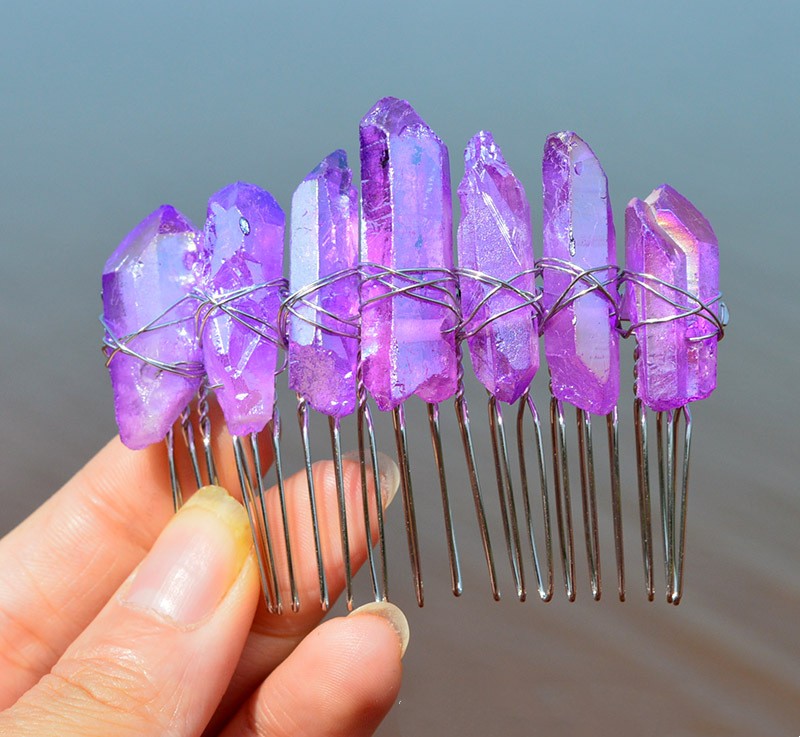Peineta de Novia Artesanal con Cristales