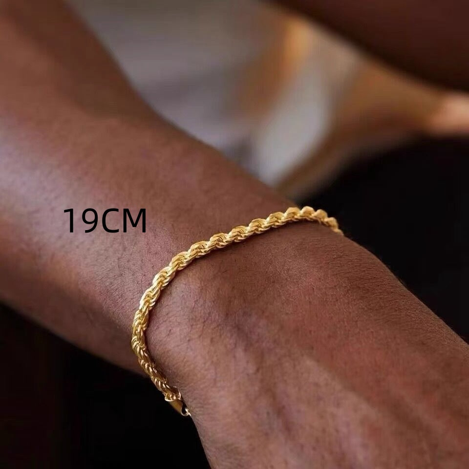 Pulsera sencilla unisex de personalidad retorcida
