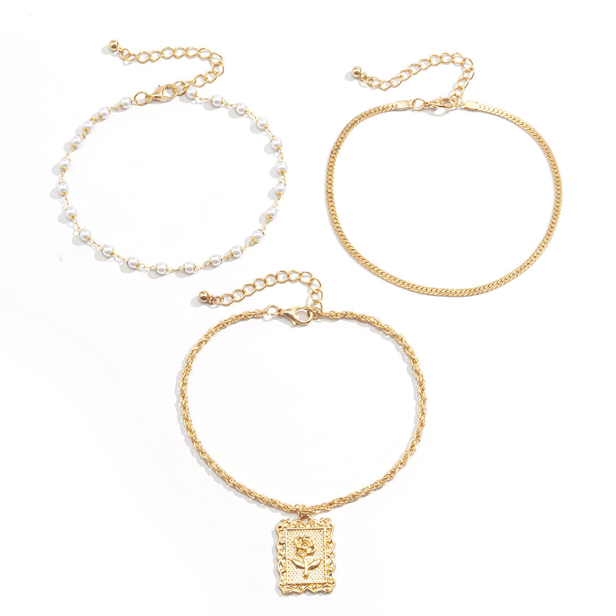 Joyería Moda Temperamento Cadena de Hueso de Serpiente Adornos para Pies Mujer