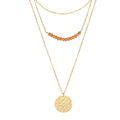 Collar de Cristal con Cuentas de Acero de Titanio 316L